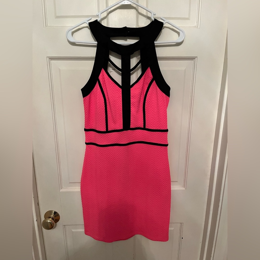 Bright Pink Charlotte Russe dress!